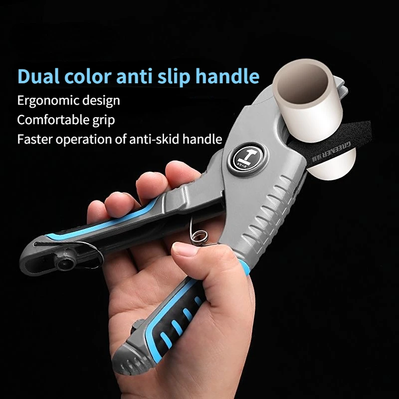 Pipe Cutter 0-42MM PVC/PPR Aluminum Alloy Plastic Tube Cutting Tool Ratchet Cutter Scissors Plumbing Manual Cutters Hand Tools