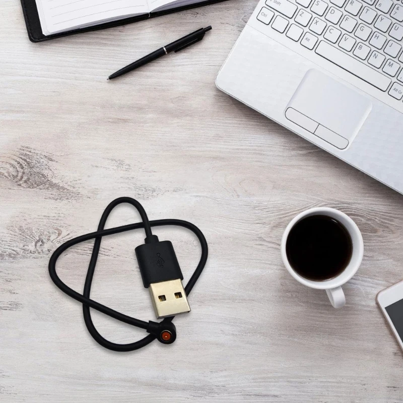 Y6U6 สายชาร์จ USB สำหรับเดินทางสวมทนสายชาร์จแม่เหล็กสำหรับอุปกรณ์เสริมการชาร์จระยะทาง 4 มม. 30 ซม