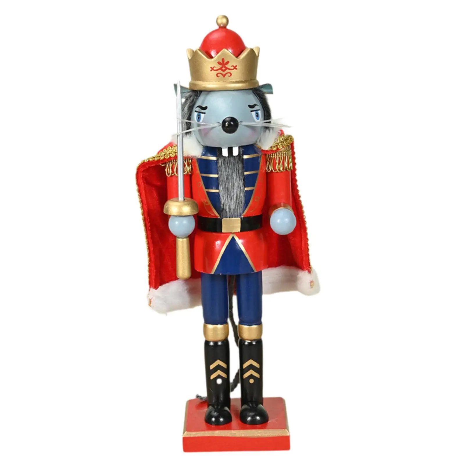 Christmas Nutcracker Mouse King Tabletop Ornament Traditional Statue Collectible