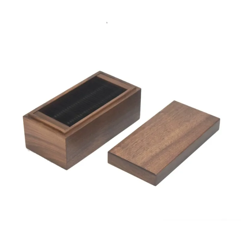 Precision sharpening tool for tailors and fashion designers - Black Walnut Sewing Chalk Knife Sharpener and Fine Grinder