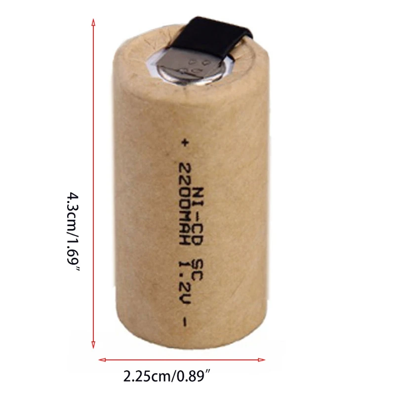 For Electric Screwdriver 2200mAh 1.2V NI-CD Battery Rechargeable Batteries