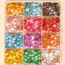 10pcs 12*14mm Round Heart Enamel Pendants Bracelets Mother Kids Fashion  DIY Crafts Keychain Earrings Charms For Jewelry Making
