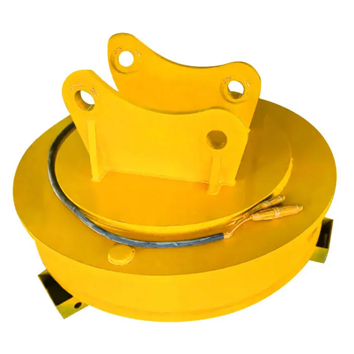 Circular Magnetic Scrap Lifting Magnet Excavator Circular Lifting Magnet Strong Adsorption Long Endurance Hot Sale for Port Dock