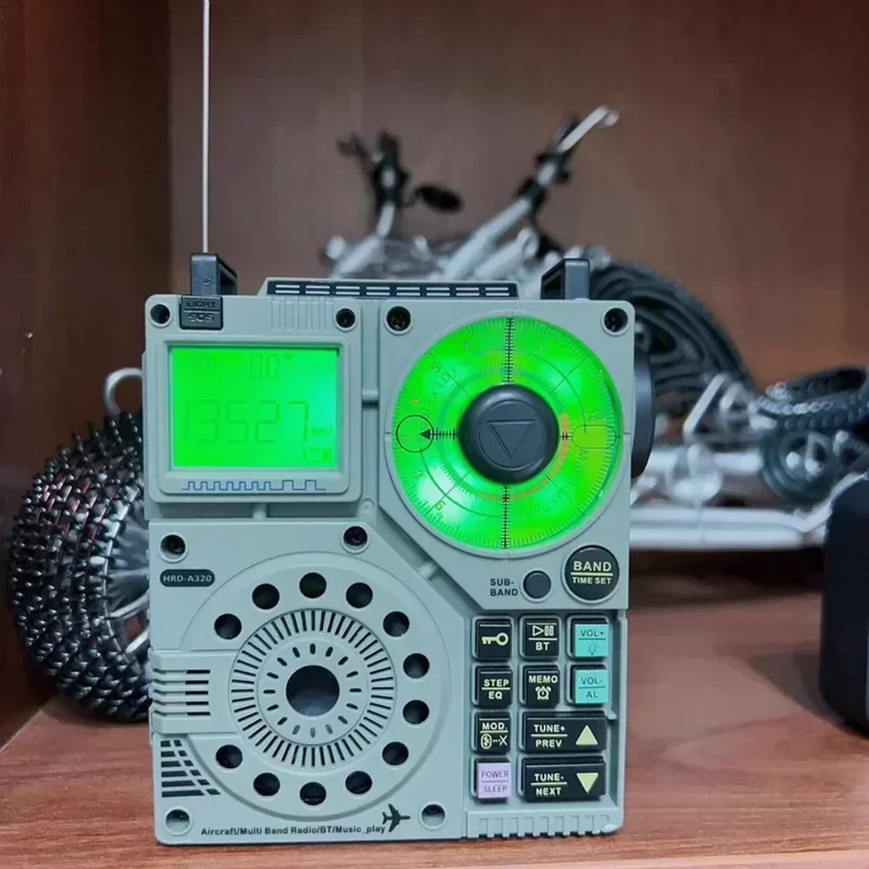 

A320 Radio AIR FM MW SW VHF WB Multi-band Radio Portable Bluetooth Speakers Aviation Band Maritime Support T-BLITZ AUX with Bag