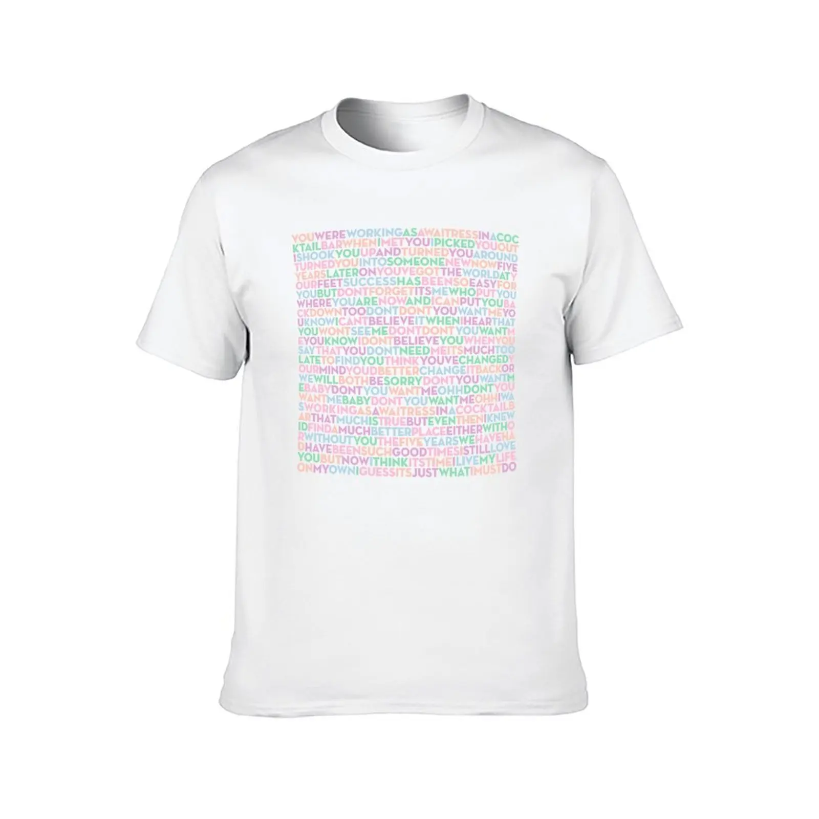 لا تريدني - الدوري البشري (الكلمات) v.6 تي شيرت تي شيرت للرجال حزمة رجل أبيض تي شيرت جرافيك تي شيرت #2