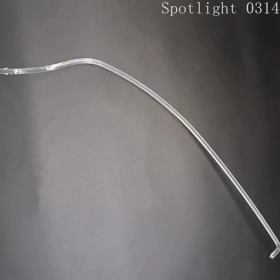 ل Volkswagen Tiguan L 2017 2018 2019 2020 سيارة العلوي ضوء دليل القضبان DRL أنبوب أنبوب أكريليك اكسسوارات السيارات عيون الملاك #5