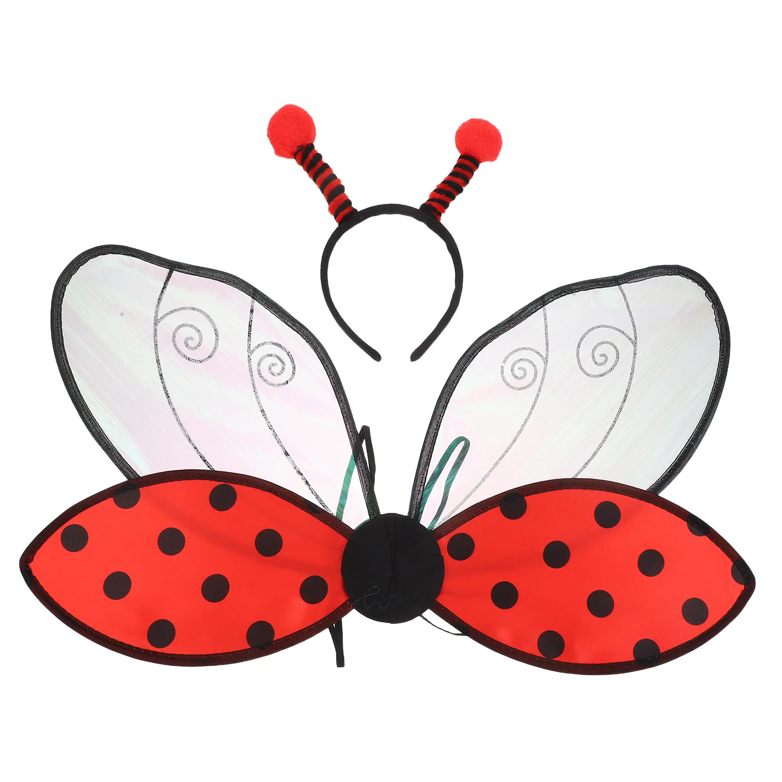 1 ensemble 1 ensemble coccinelle ailes antenne bandeau Cosplay accessoires de déguisement pour les femmes fête carnaval Halloween habiller-animal