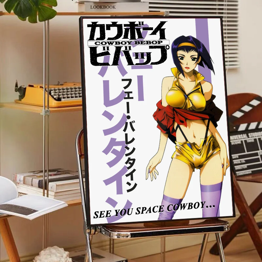 Anime koboi Bebop kualitas bagus cetakan dan poster tahan air stiker kertas rumah kopi Bar poster stiker dinding