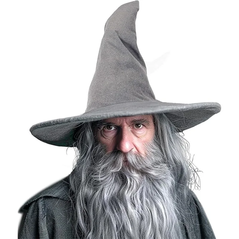 Lila Hexenhut, luxuriöser gedrehter Hexenhut, Hexenhut aus Flanell, bequem für Cosplay, Theaterproduktionen, Halloween-Party – Detail 4