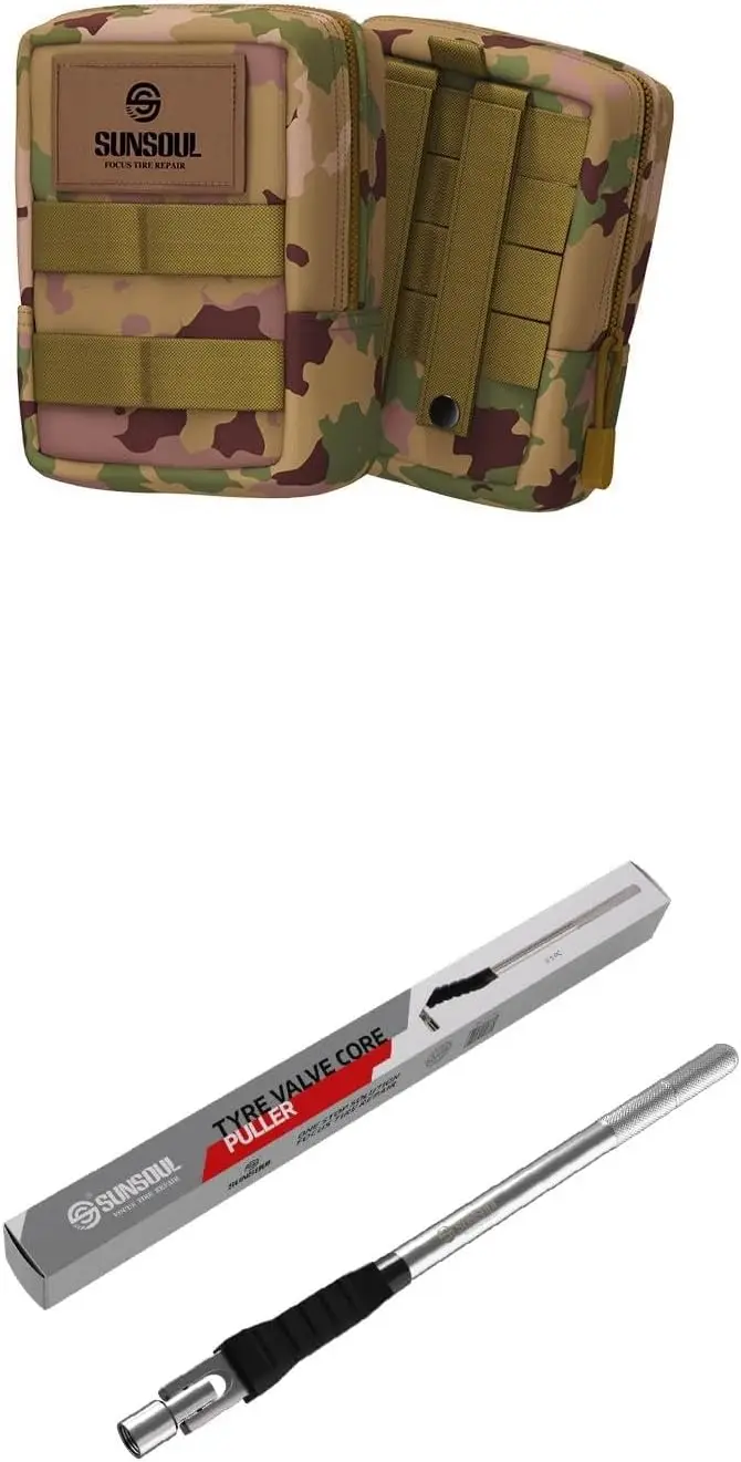 

42pcs Tire Repair Kit with Tire Valve Stem Puller, Tire Valve Stem Removal Tool