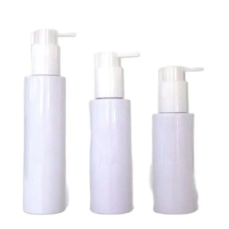 

20Pcs 100/120/150ml Facial Cleanser Pump Bottle PET White Shampoo Mousse Soap Dispenser Essence Refillable Lotion Pump Bottles