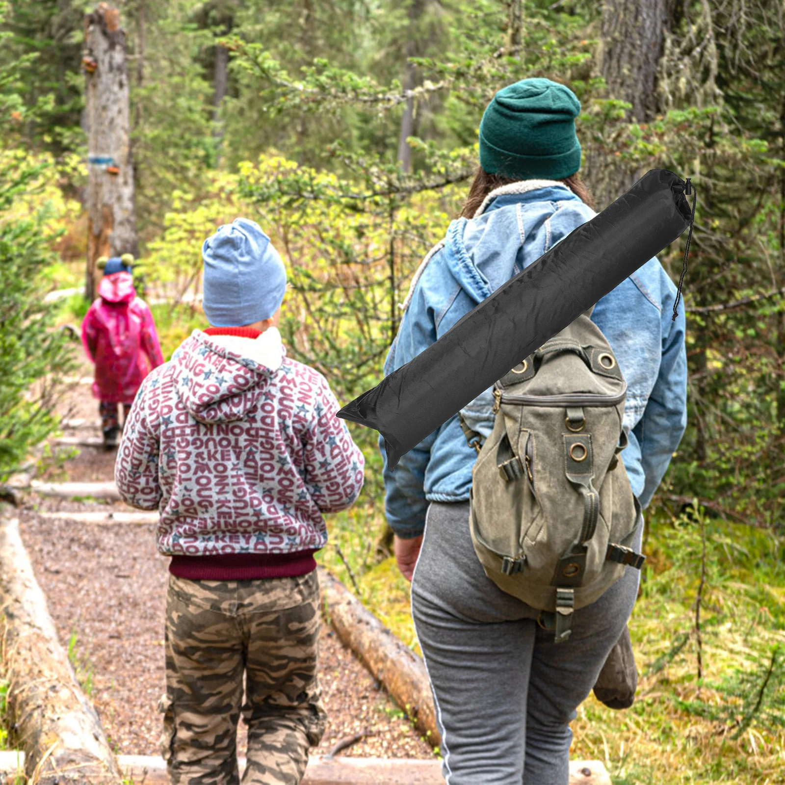 

Outdoor Trekking Pole Storage Bag Waterproof Oxford Fabric Durable Hiking Sticks Carrying Case Tent Pole Travel Pouch