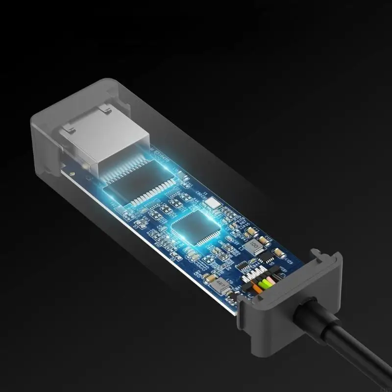 E1PF USB3.0 Tipo C a RJ45 Adattatori rete 5/2,5/1Gbps Connettori Internet rapidi progettare compatibilità multipla del