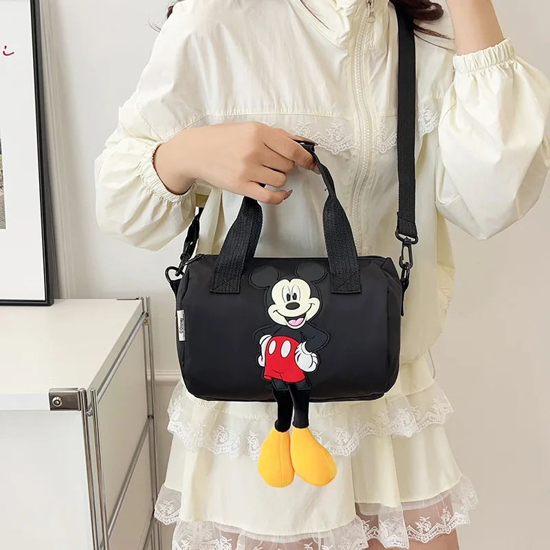 

2025 Disney New Mickey Mouse Children's Cute Girls Bowling Bag Fashion Hand-Laundry Single Shoulder Crossbody Bag