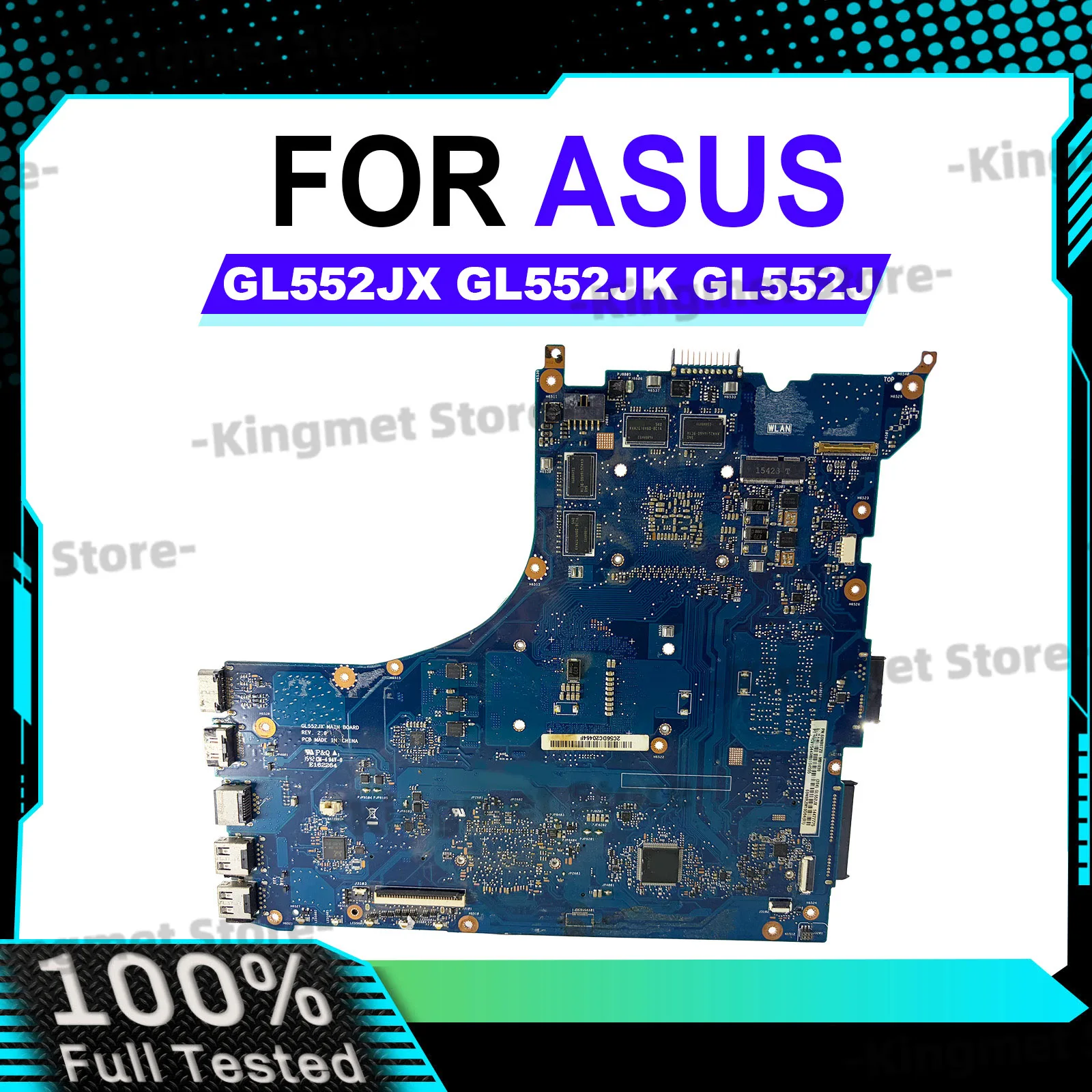 GL552JX Laptop Motherboard For ASUS ROG GL552JX ZX50J FX-PLUS GL552J Notebook Mainboard With i3 i5 i7 CPU tests OK fast shipping