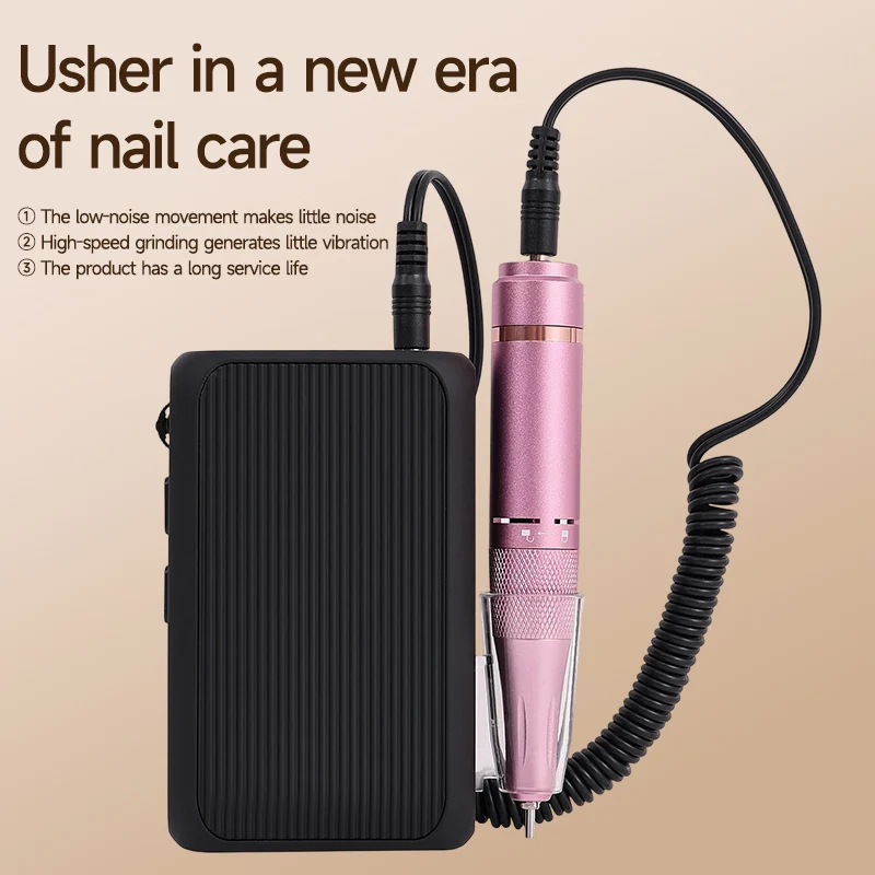 

Electric Nail Drill & File Kit - Professional Rechargeable Manicure Tool with Bits for Home Salon, Pedicure & Nail Art
