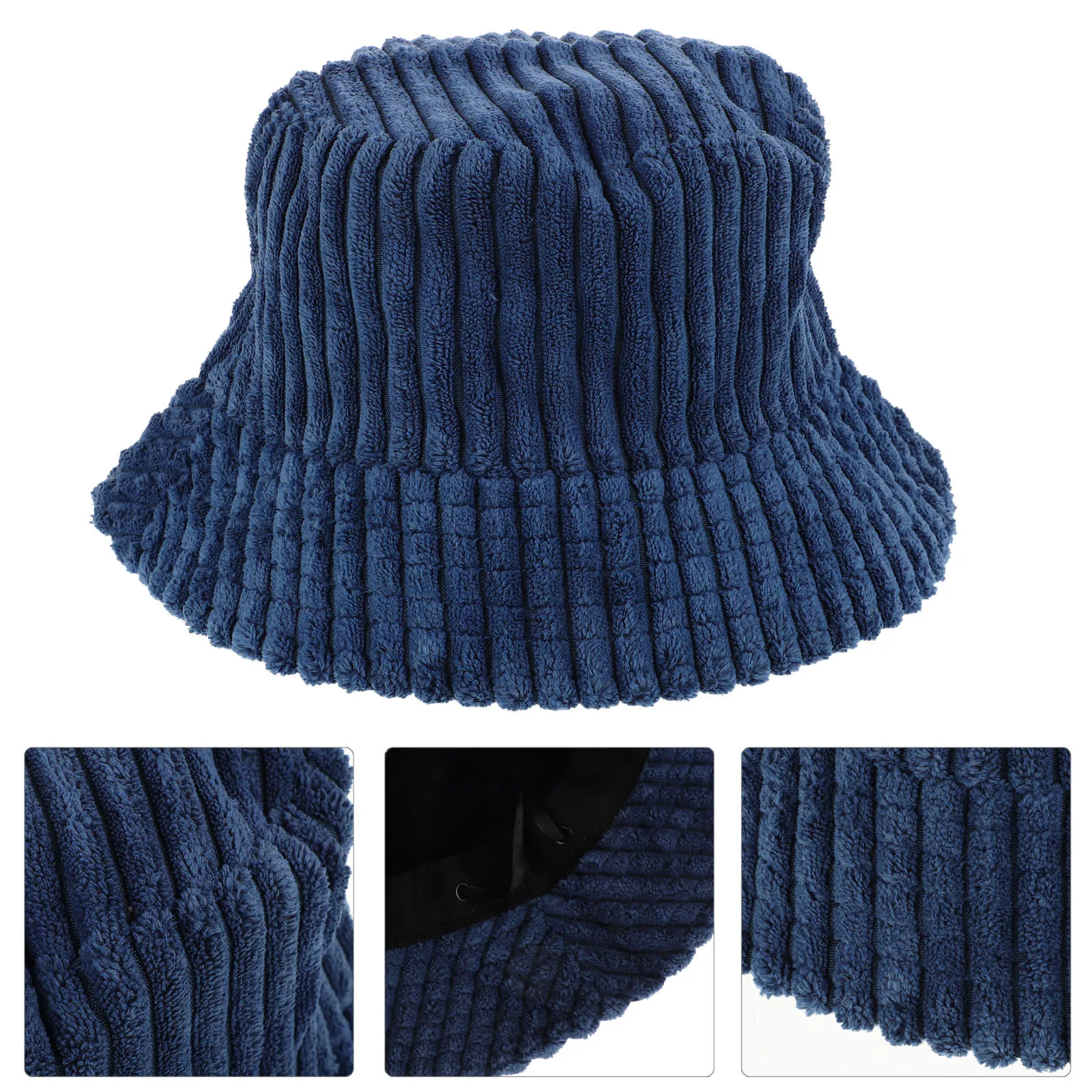 

Vintage Corduroy Bucket Hat Lightweight Soft Unisex Fisherman Hat For Travel Beach Fishing Hiking Sun Protection Warm