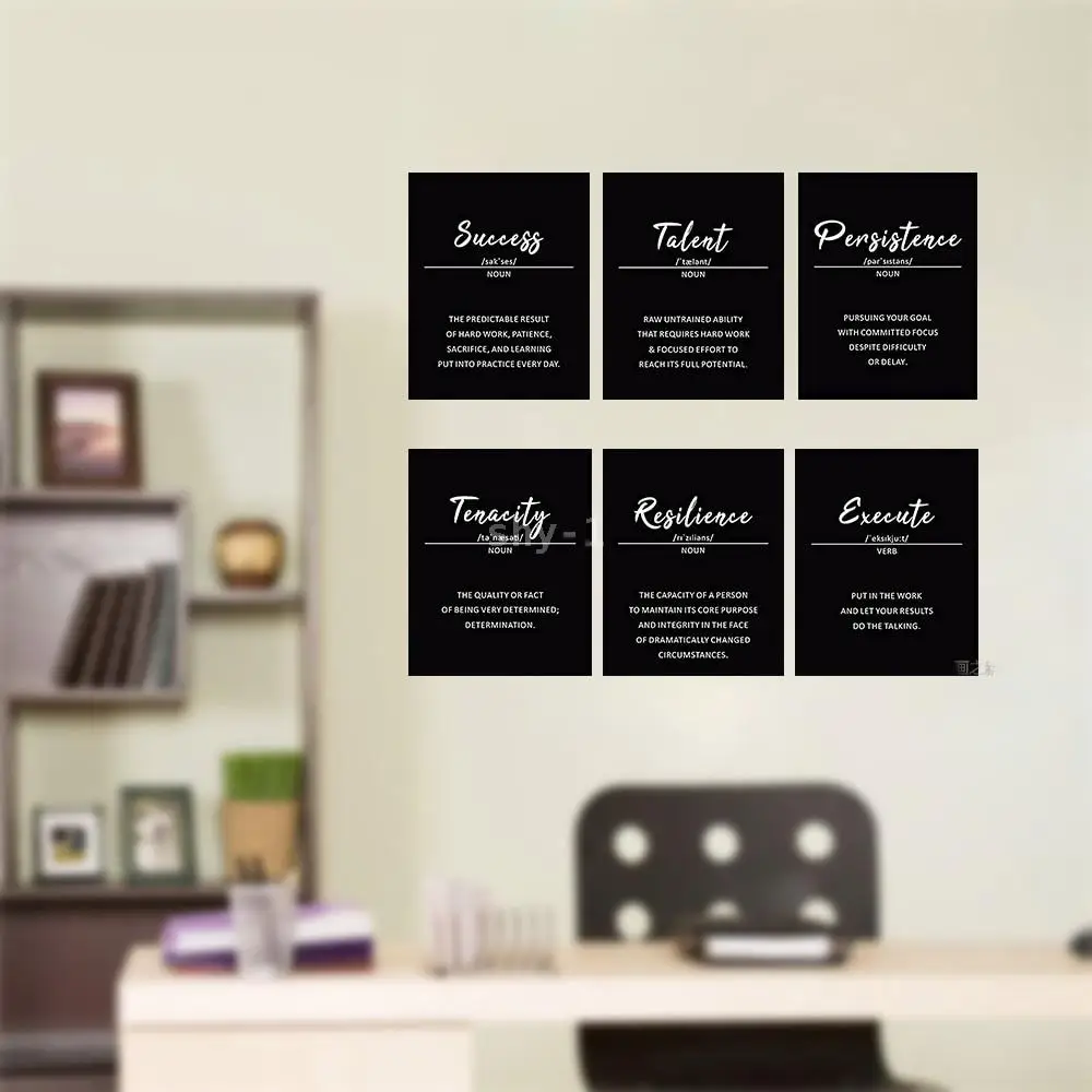 Success  Motivation Quotes Canvas Wall Art  Inspirational Office and Bedroom Decor