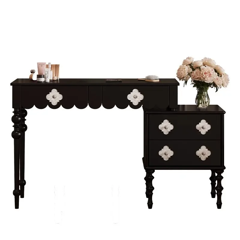 

French retro black dresser chest
