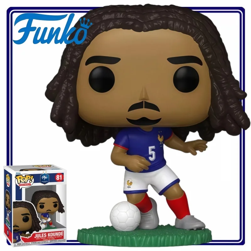 

Funko Pop Football France National Team Jules Kounde Vinyl Figure Collectible Desktop Display Home Decor Gift for Soccer Fans