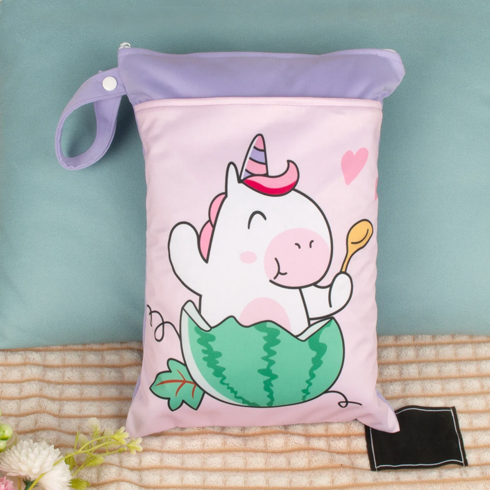 Wetbag reutilizable impermeable para pañales de bebé – Jirafa y mono - imagen 5
