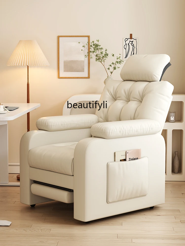 First Class Computer Chair Sofa Technology Fabric Single Rocking Electric Nail Massage Lazy Multi-Function Chair Living Room