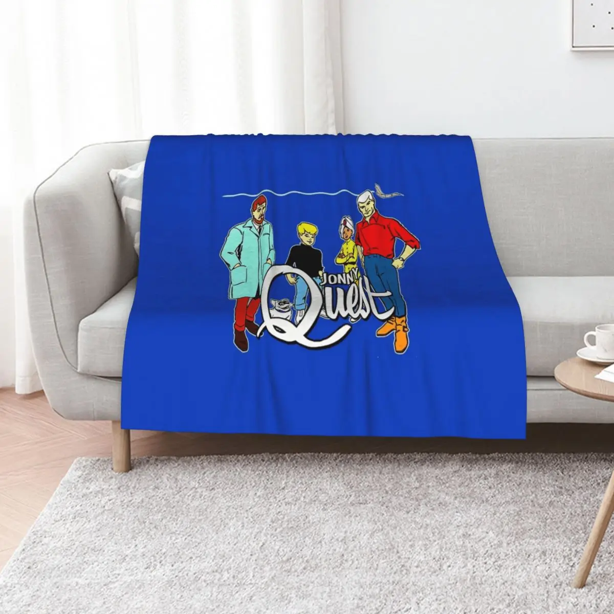 

Jonny Quest, non-distressed Throw Blanket Sofas Cute Bed covers Plush Blankets