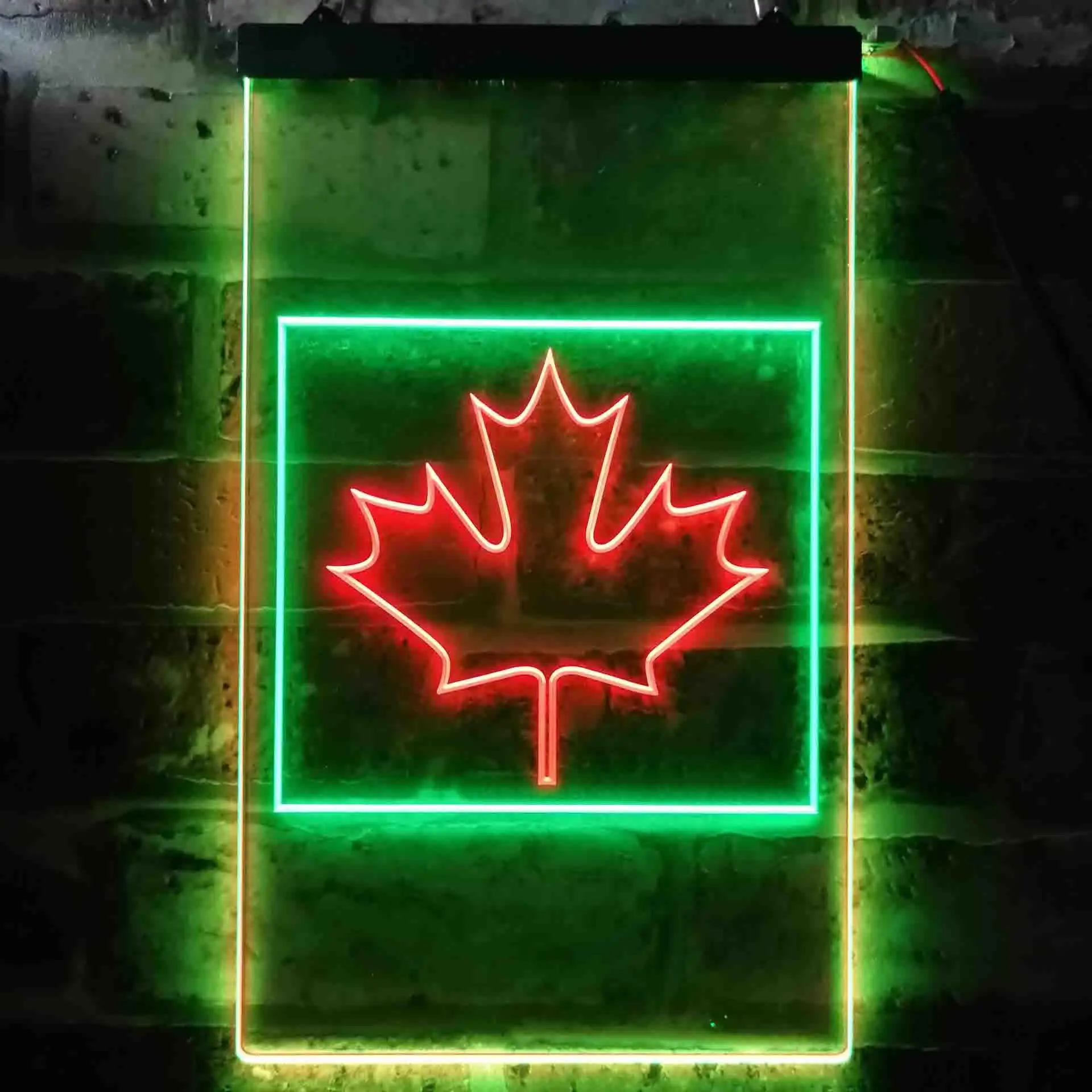 Canadian Maple Leaf Dual Color Led Neon Sign st6-i0893