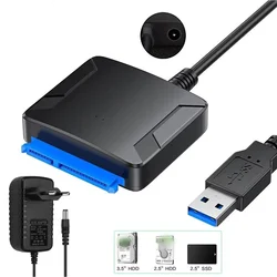 USB 3.0 to SATA Cable SATA III Hard Drive Adapter Converter for 2.5