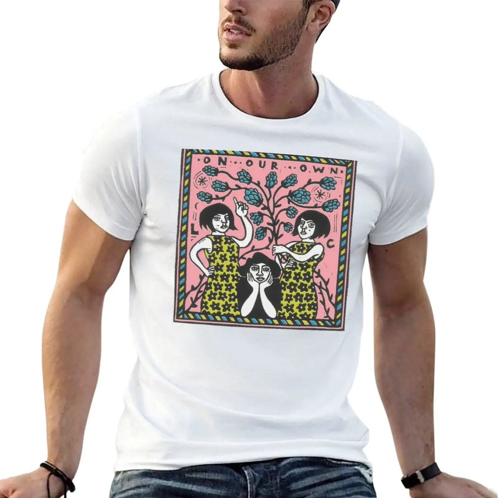 Camiseta LIME CORDIALE 'ON OUR OWN', camiseta de algodón para hombre, camiseta de algodón de alta calidad, camisetas divertidas 100%, camiseta de algodón