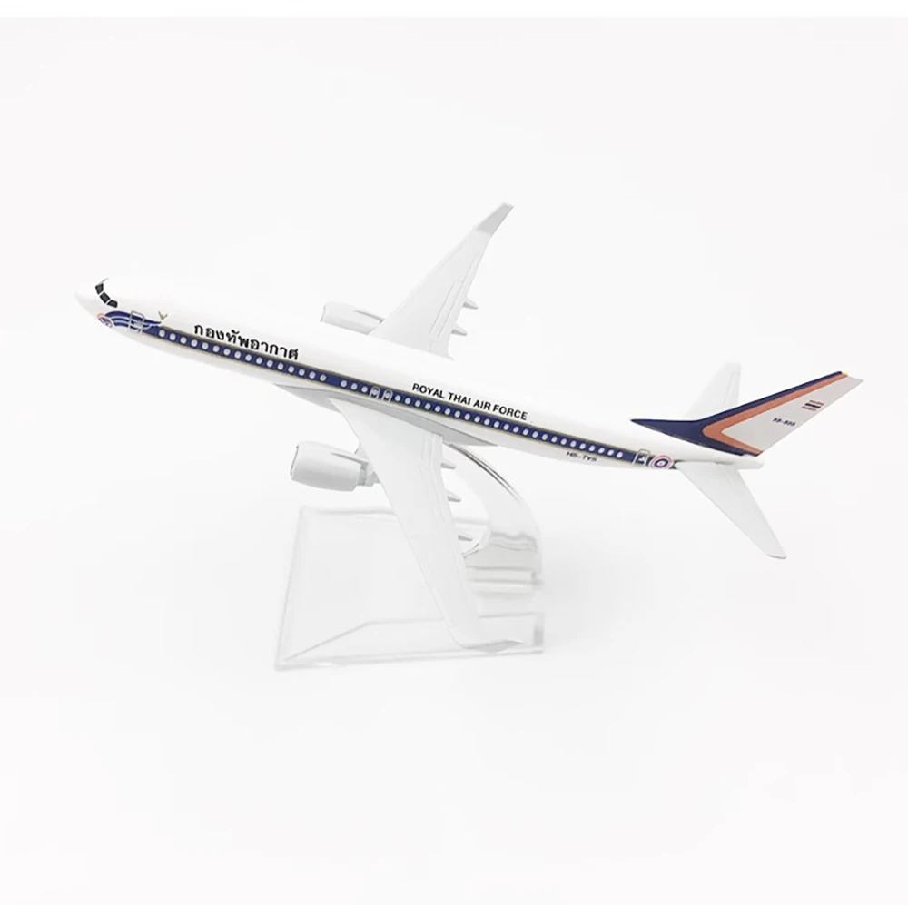 

1/400 Aircraft Boeing 737 Royal THAI Air Force 16cm Alloy Airplane B737 Presidential Plane Model Toy for Collection Decoration