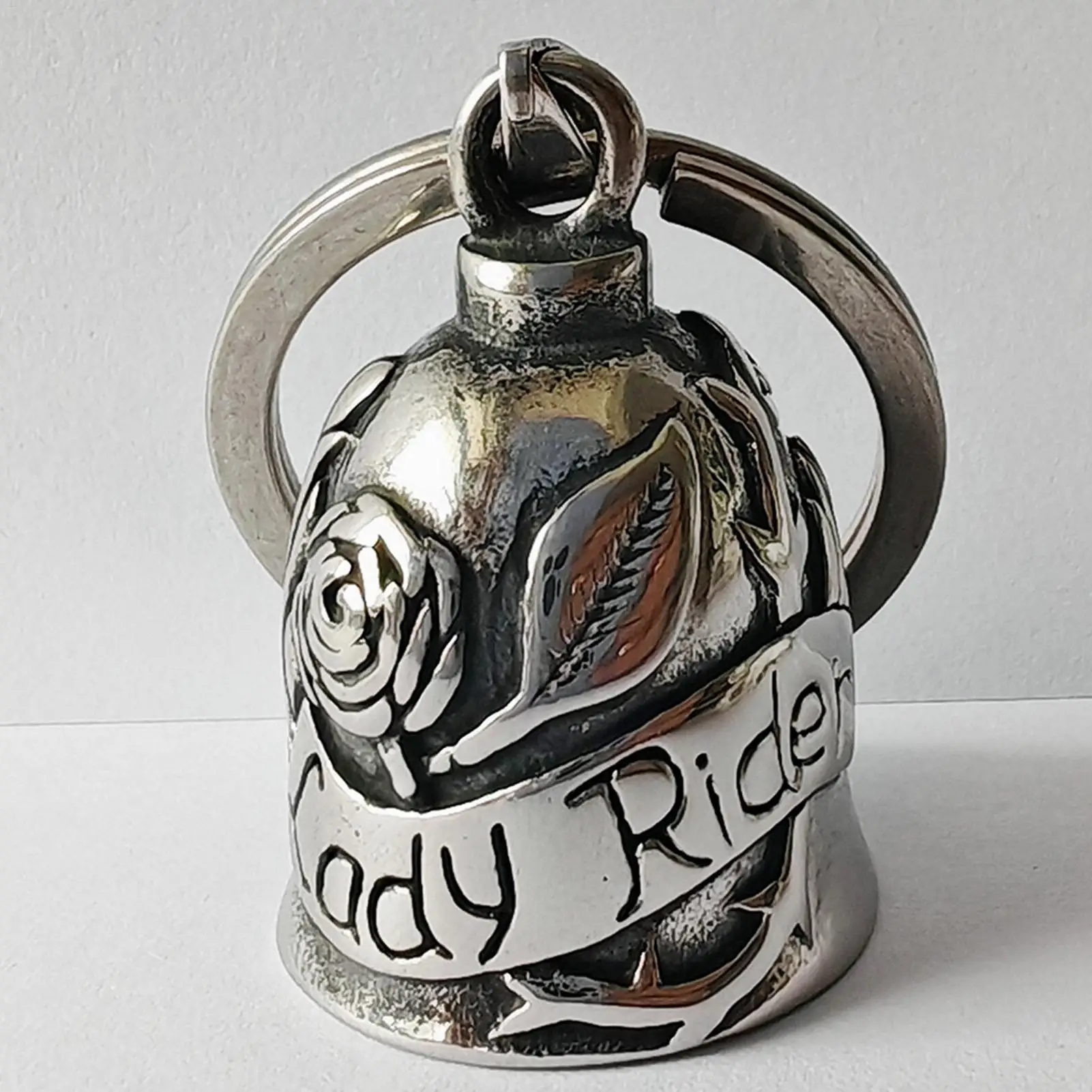 Motorcycle Bell Metal Charm With Rose Design Bell For Motorcycle Riders For Girls Cycling Adults Riders Women Christmas Men Boys