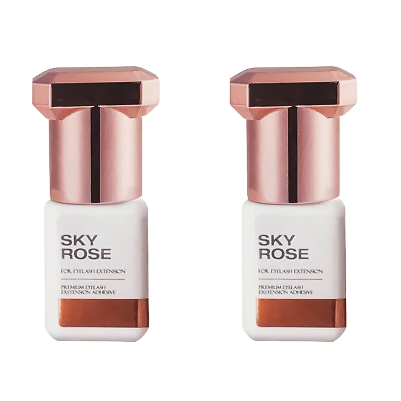 Sky-SKY Rose Glue para Extensões de Cílios, Secagem Rápida, Cola Falsa, Ferramentas de Maquiagem, Original da Coréia, Atacado, 1s, 5ml