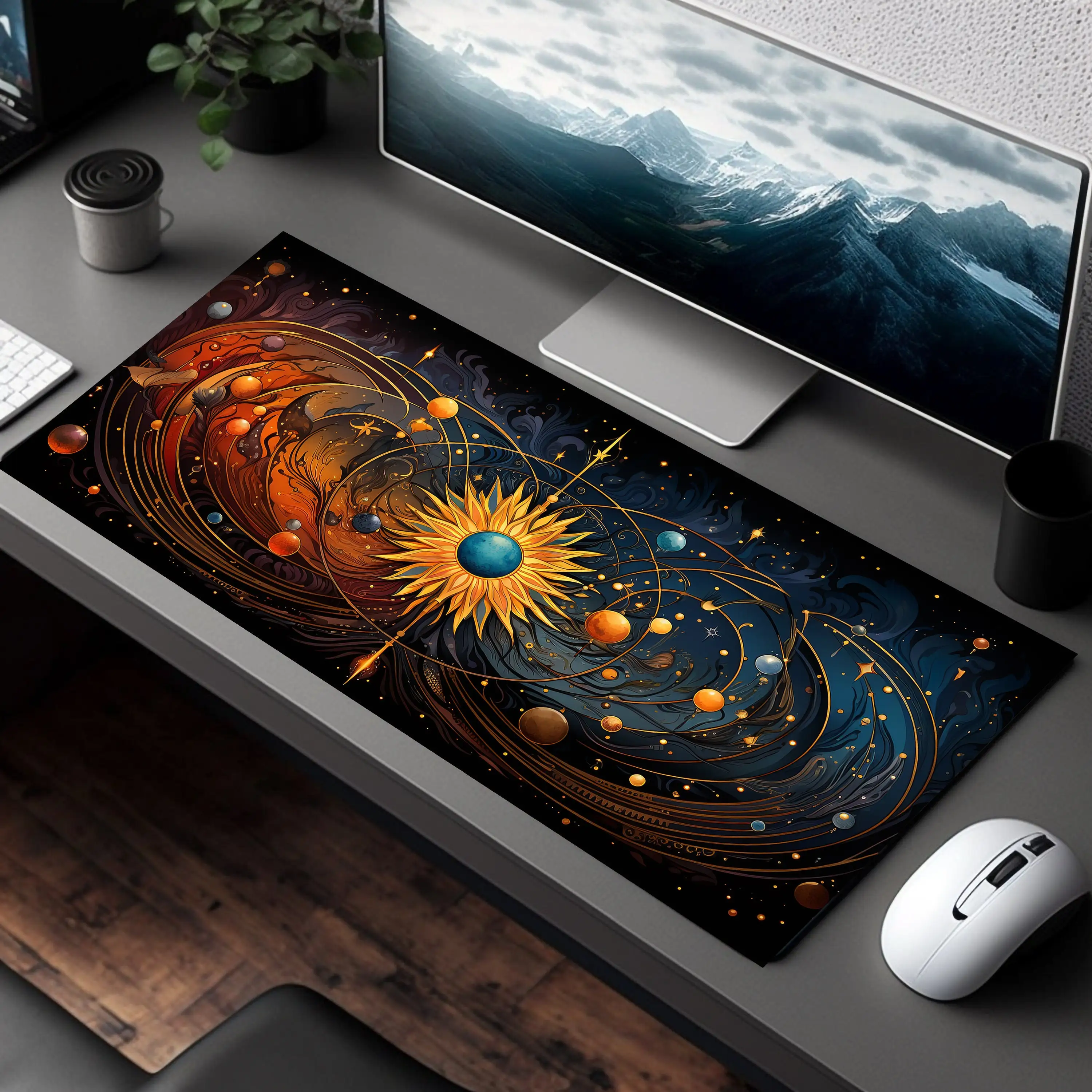 Galaxy Universe Mouse Pad, Non-slip and Waterproof Gaming Mousepad, Office Gaming Desk Decoration Mat, Perfect Gift for Friends.