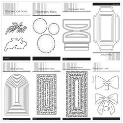 New 2023 Bow Bottlecaps Arches Broken Lines Cutting Dies for Scrapbooking Paper Making Frame Card Craft Supplies