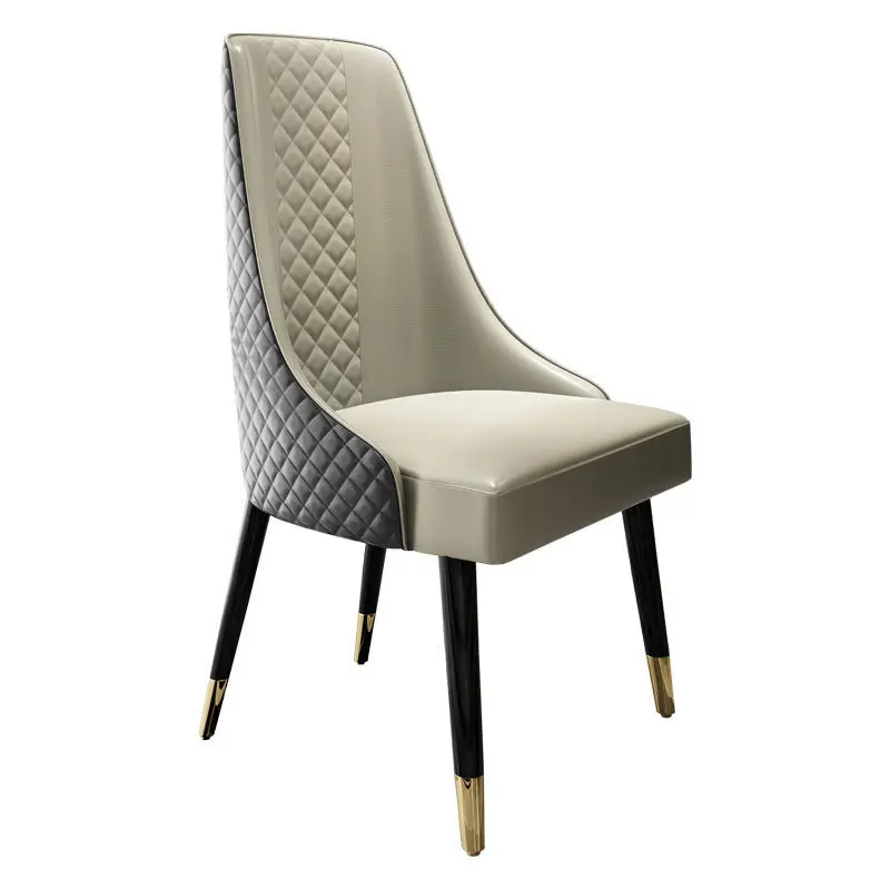 high back nordic luxury modern dining chair home restaurant furniture coffee