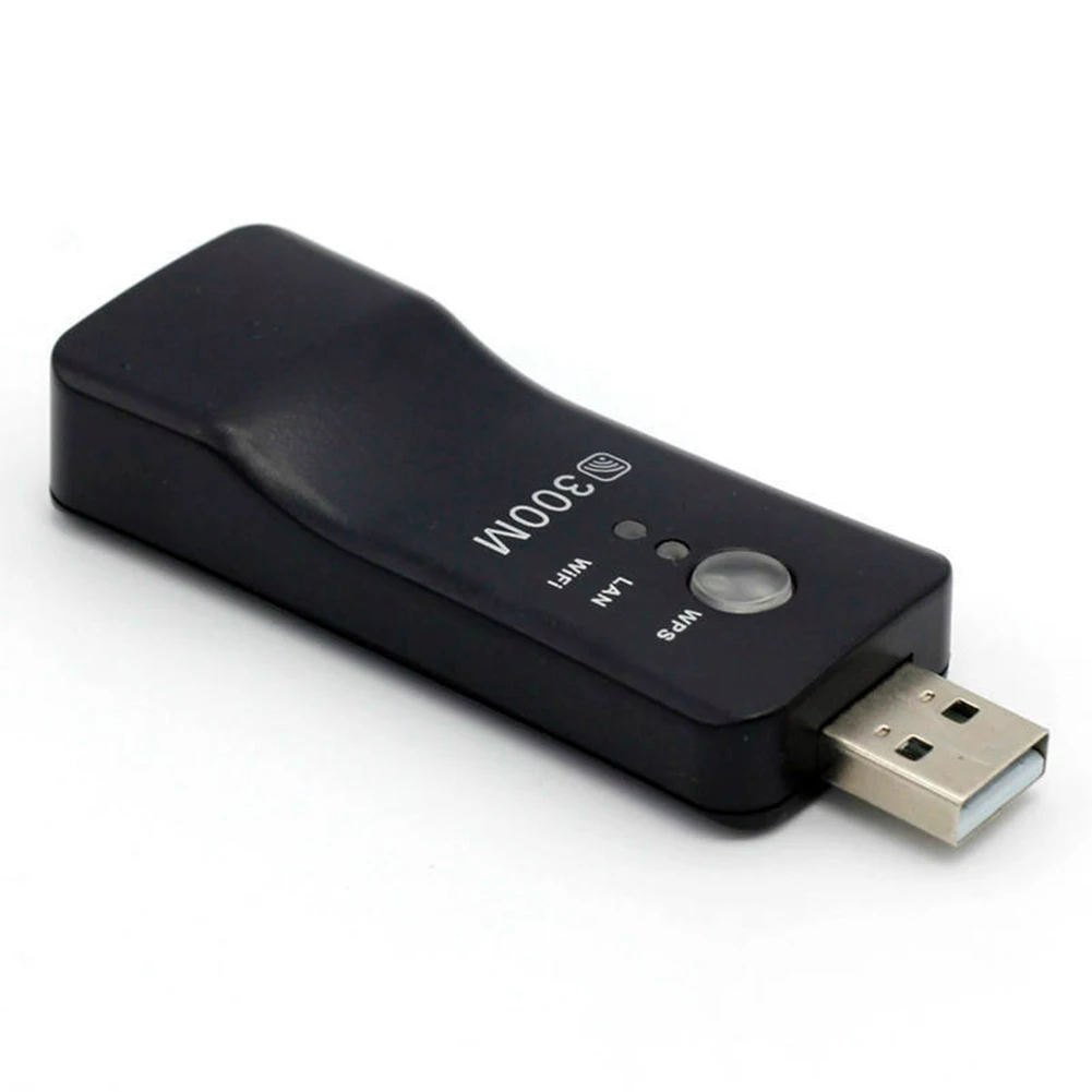 300Mbps USB واي فاي مكرر إشارة موسع 802 11n محول الشبكة اللاسلكية مع وضع WPS للتلفزيون الذكي ومشغلات الشبكات