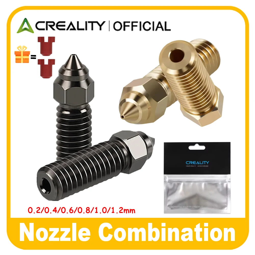 For Creality K1 Hotend K1 Max Nozzle Kit Ceramic Heating Block Nozzle Extruder High Speed for K1/K1 MAX/Ender-3 V3 KE 3D Printer