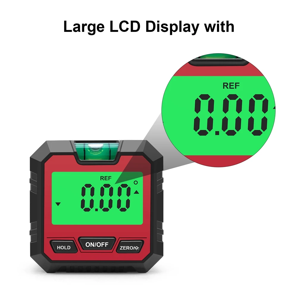 !Beli Sekarang Mini Digital Protractor Inclinometer Elektronik Goniometer Level Pengukuran Sudut Meter Finder Level Box Merah