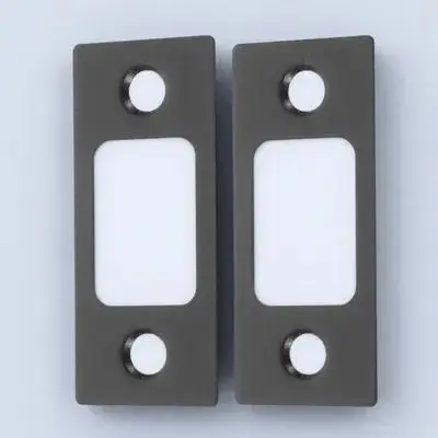 

2pcs Stainless Steel Deadbolt Strike Plate Replacement Door Hole Filler Cover For Door Lock Reinforcement Kit Repair Hardware