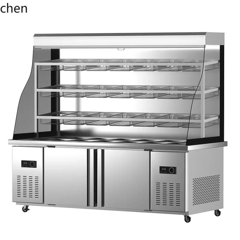 

H20- Spicy Hot Pot Display Cabinet Refrigerated Freshness Preservation Cabinet Dish Self-Selection Cabinet