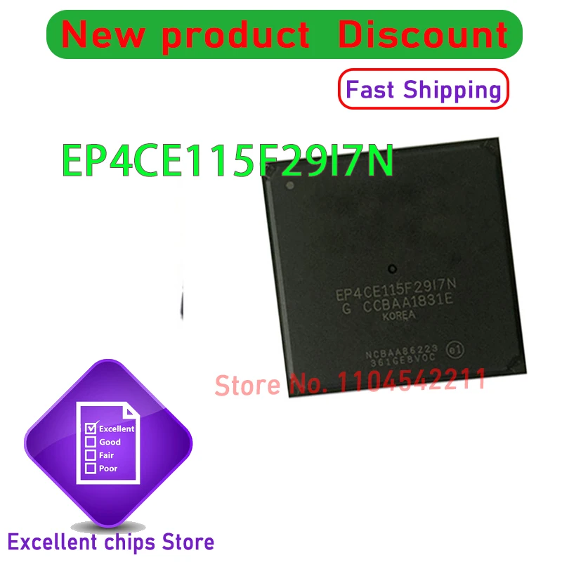 

1PCS/LOT EP4CE115F29I7N FBGA484 EP4CE115F29I7 EP4CE115F New original