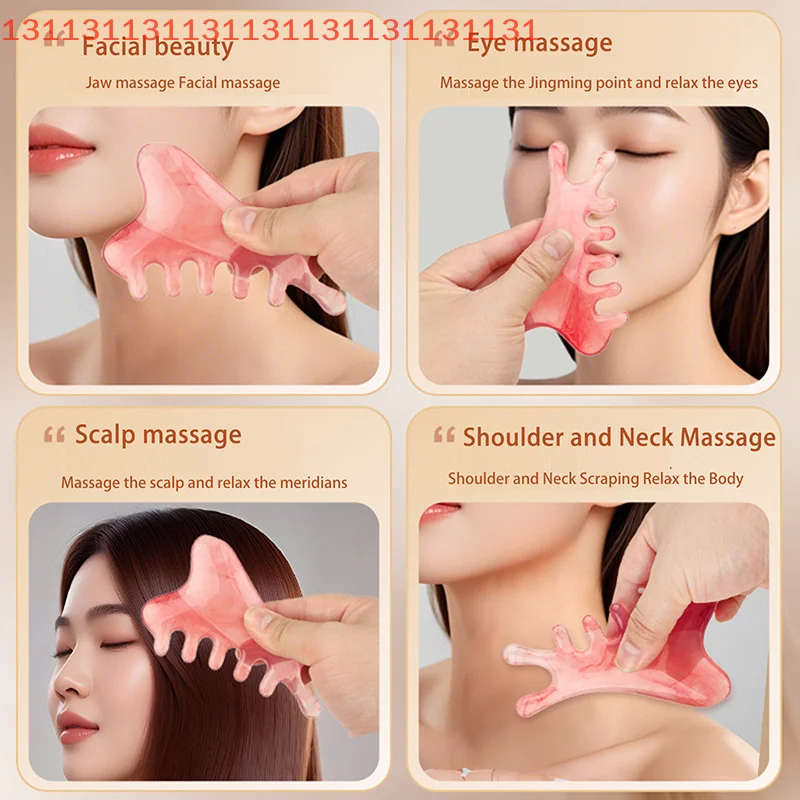 مشط شعر ناعم مضاد للكهرباء الساكنة، ميريديان للجسم، قطعة واحدة من مشط تدليك الجسم من راتينج الدلفين الكبير، مشط بخمسة أسنان واسعة #5