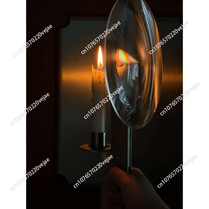 Lens magnification Metal candle holder Creative atmosphere Living room Bar Design ornament Room Bauhaus gift