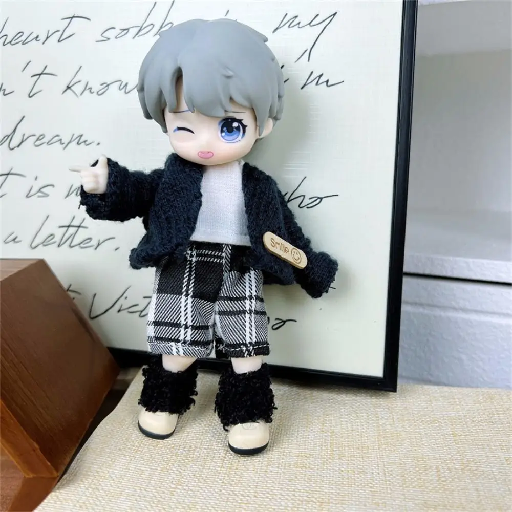 6 ชิ้นน่ารัก Handmade ตุ๊กตา BJD เสื้อผ้า DIY Cool OB11 ตุ๊กตาเสื้อผ้าตุ๊กตาอุปกรณ์เสริม