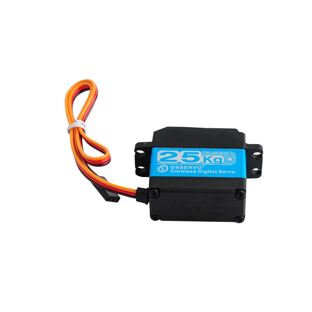 

Цифровой сервопривод DS3225 с высоким крутящим моментом, безредукторный, из нержавеющей стали, 180/270 градусов, для радиоуправляемых моделей Baja, роботов, FPV, с шестерней 25T