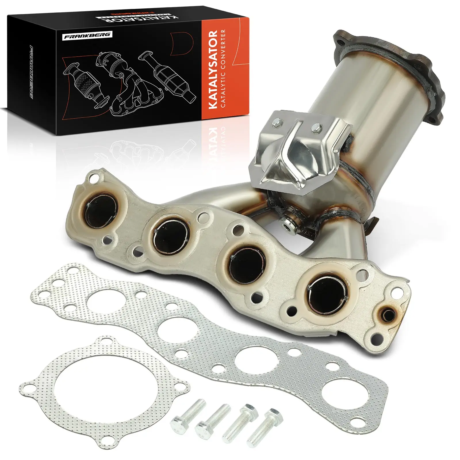 Frankberg 1x katalysator voor Fiat Sedici, Suzuki ER/RH, Liana, SX4, Swift III 1.6L 14110J79J10H02, 1411063J02H02, 1411062J01H02