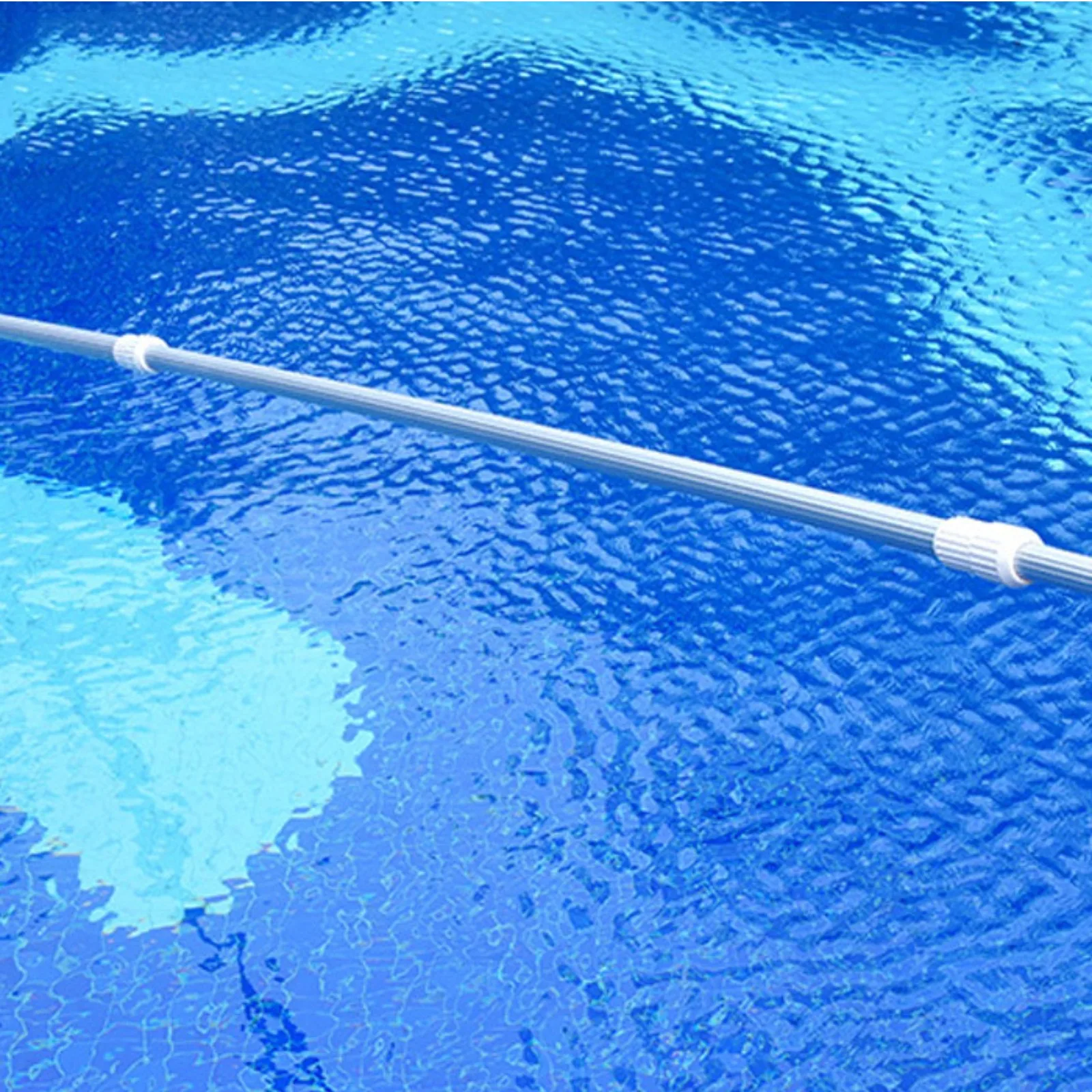 

12ft Aluminum Telescopic Pool Pole, 2-Piece Adjustable Expandable Incremental Extensions