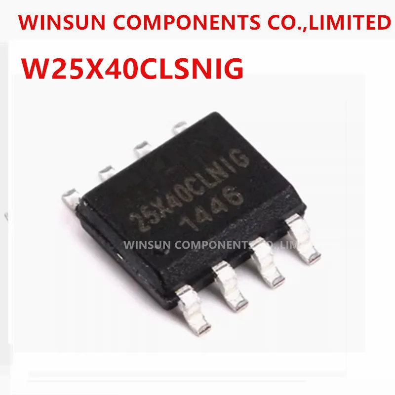 (10Piece)100% New Imported Original  W25X40CLSNIG FLASH flash chip 4MBIT 104MHz SOP-8