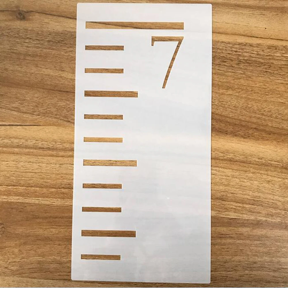 

7 Pcs Growth Chart Ruler Child Girls Measuring Kids Height for Boys Stencil Template